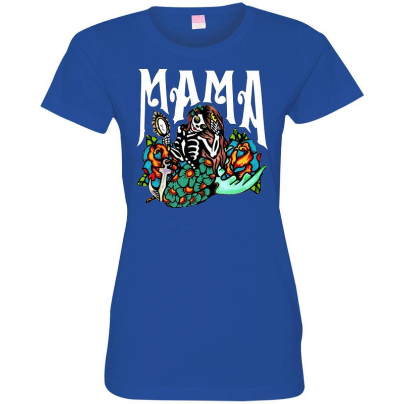 Mermaid T-Shirt Mama Mermaid Proud Of Her Beauty For Hallloween Gifts Tee Shirt CustomCat