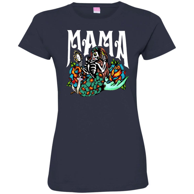 Mermaid T-Shirt Mama Mermaid Proud Of Her Beauty For Hallloween Gifts Tee Shirt CustomCat