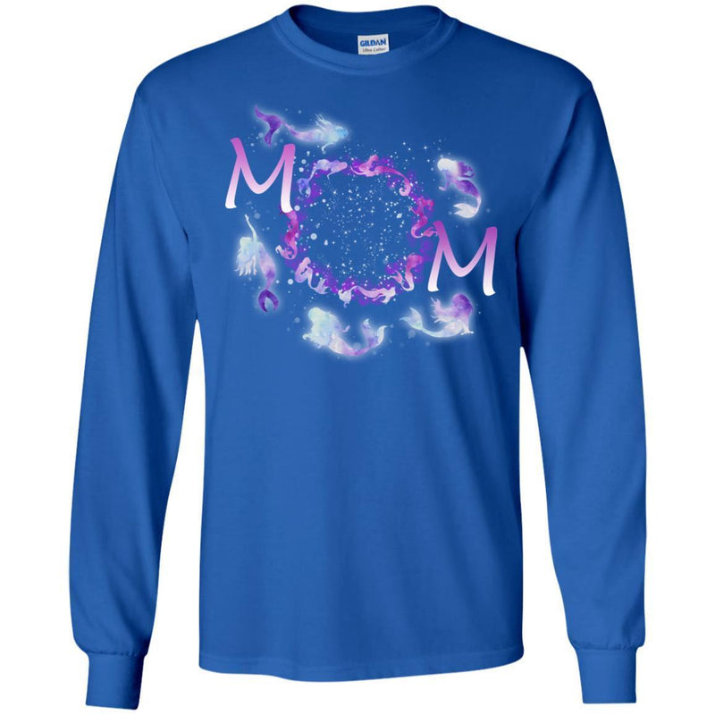 Mermaid T-Shirt Mama Mom Birthday Party funny Gift Tees Shirts CustomCat