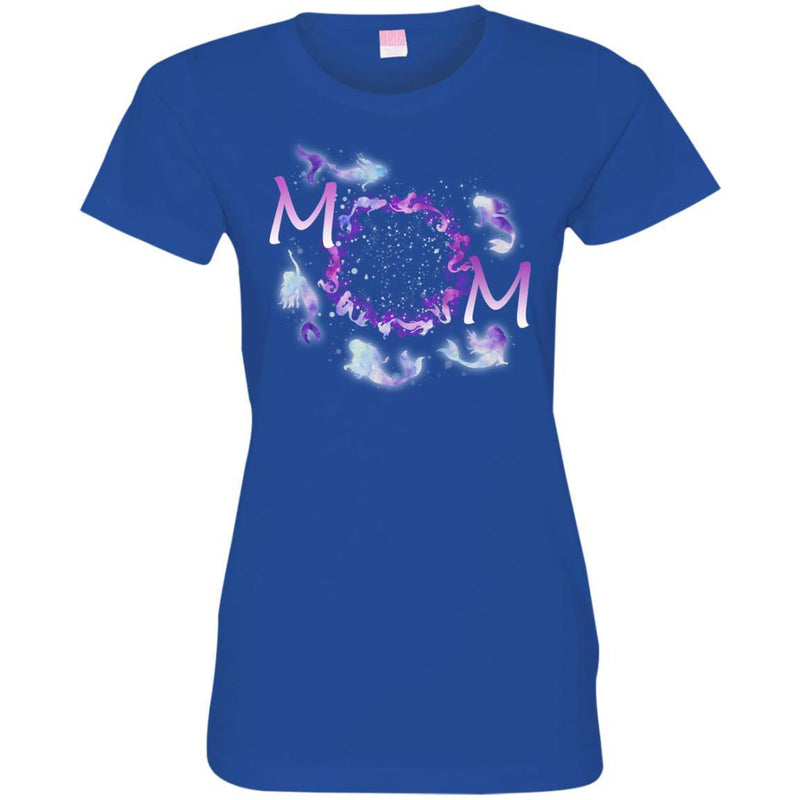 Mermaid T-Shirt Mama Mom Birthday Party funny Gift Tees Shirts CustomCat