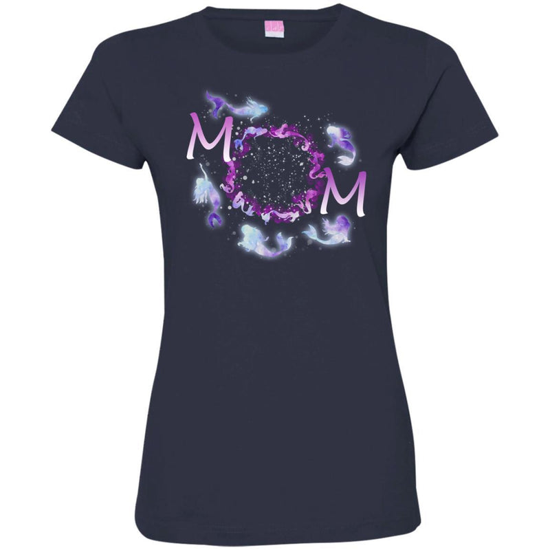 Mermaid T-Shirt Mama Mom Birthday Party funny Gift Tees Shirts CustomCat