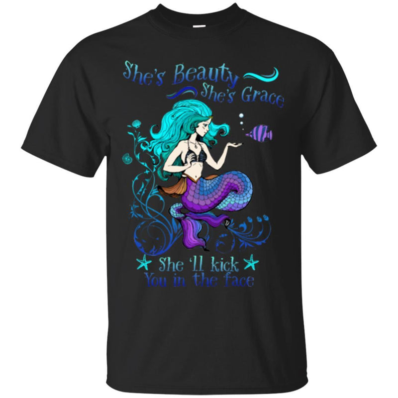 Mermaid T-Shirt Mermaid Beauty For Mermaid Lovers Tee Gifts Tee Shirt CustomCat