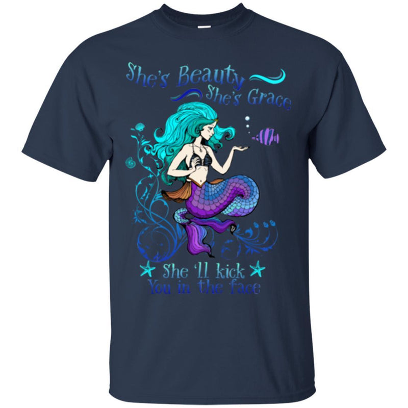 Mermaid T-Shirt Mermaid Beauty For Mermaid Lovers Tee Gifts Tee Shirt CustomCat