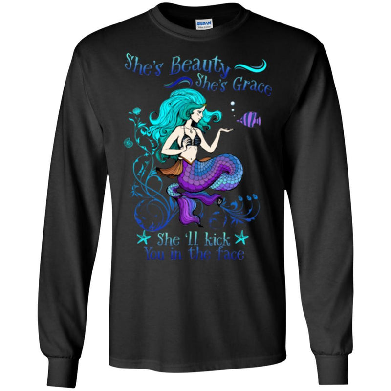 Mermaid T-Shirt Mermaid Beauty For Mermaid Lovers Tee Gifts Tee Shirt CustomCat