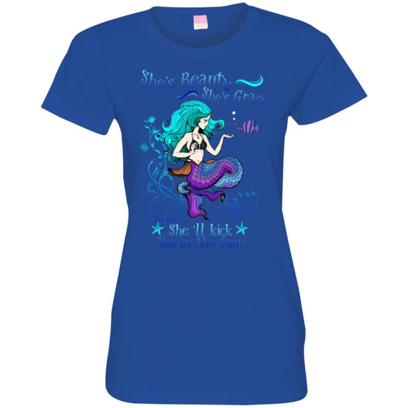 Mermaid T-Shirt Mermaid Beauty For Mermaid Lovers Tee Gifts Tee Shirt CustomCat