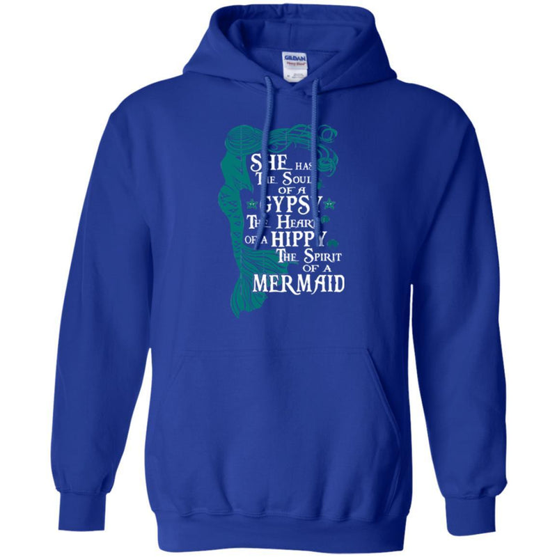 Mermaid T-Shirt Mermaid Has The Soul Of A Gypsy The Spirit Of A Mermaid Tee Gifts Tee Shirt CustomCat