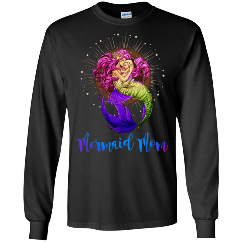 Mermaid T-Shirt Mermaid Mom And Her Little Mermaid For Mother Day Gift Tee Gifts Tee Shirt CustomCat