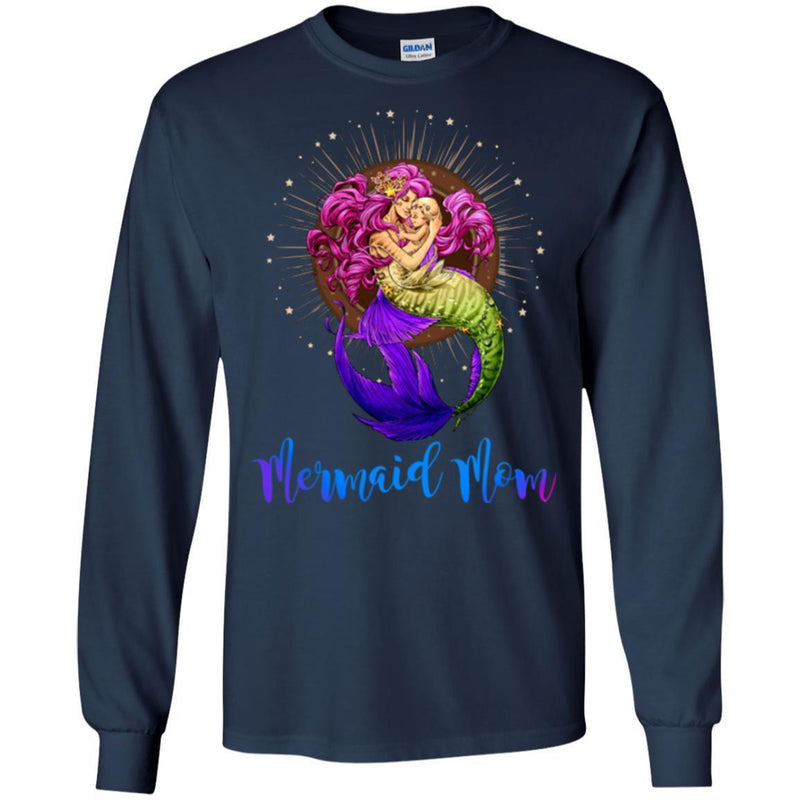 Mermaid T-Shirt Mermaid Mom And Her Little Mermaid For Mother Day Gift Tee Gifts Tee Shirt CustomCat