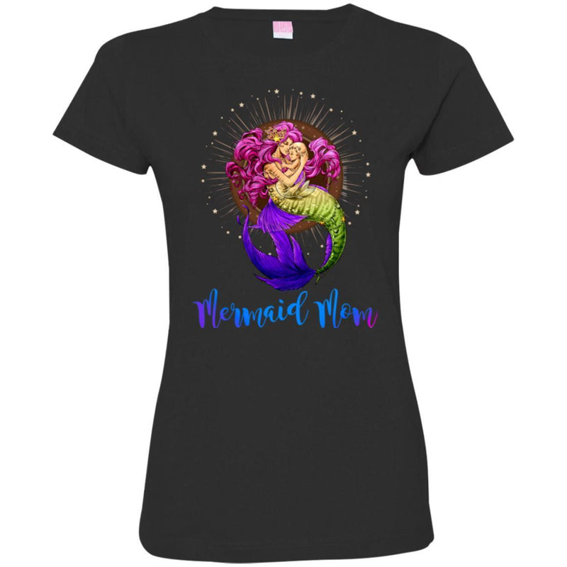 Mermaid T-Shirt Mermaid Mom And Her Little Mermaid For Mother Day Gift Tee Gifts Tee Shirt CustomCat