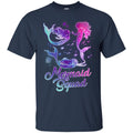 Mermaid T-Shirt Mermaid Squad Tee Gifts For Girls Who Loves Blue Purple Hair Colors CustomCat