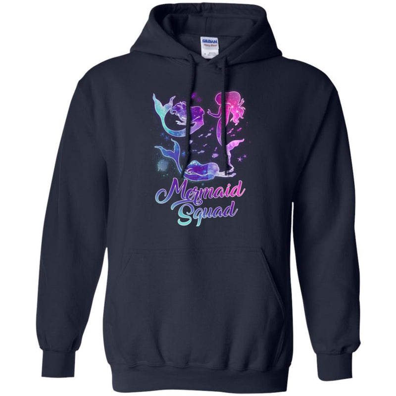 Mermaid T-Shirt Mermaid Squad Tee Gifts For Girls Who Loves Blue Purple Hair Colors CustomCat