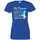 Mermaid T-Shirt My Demons Tried To Drown Me With The Shells Underwater Tee Gifts Tee Shirt CustomCat