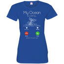 Mermaid T-Shirt My Ocean Is Calling And I Must Go For A Mermaid Lover Tee Gifts Tee Shirt CustomCat