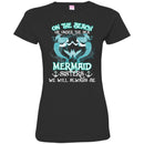 Mermaid T-Shirt On The Beach Or Under The Sea With Mermaid Sisters Gift For Sisters Tee Shirt CustomCat
