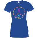 Mermaid T-Shirt Peace Shape Is A Combination Of Mermaid And Her Ocean Friends For Peace Day Gifts CustomCat