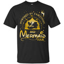 Mermaid T-Shirt Powered By A Fairydust And Mermaid Hair For Fairy Gifts Tee Shirt CustomCat