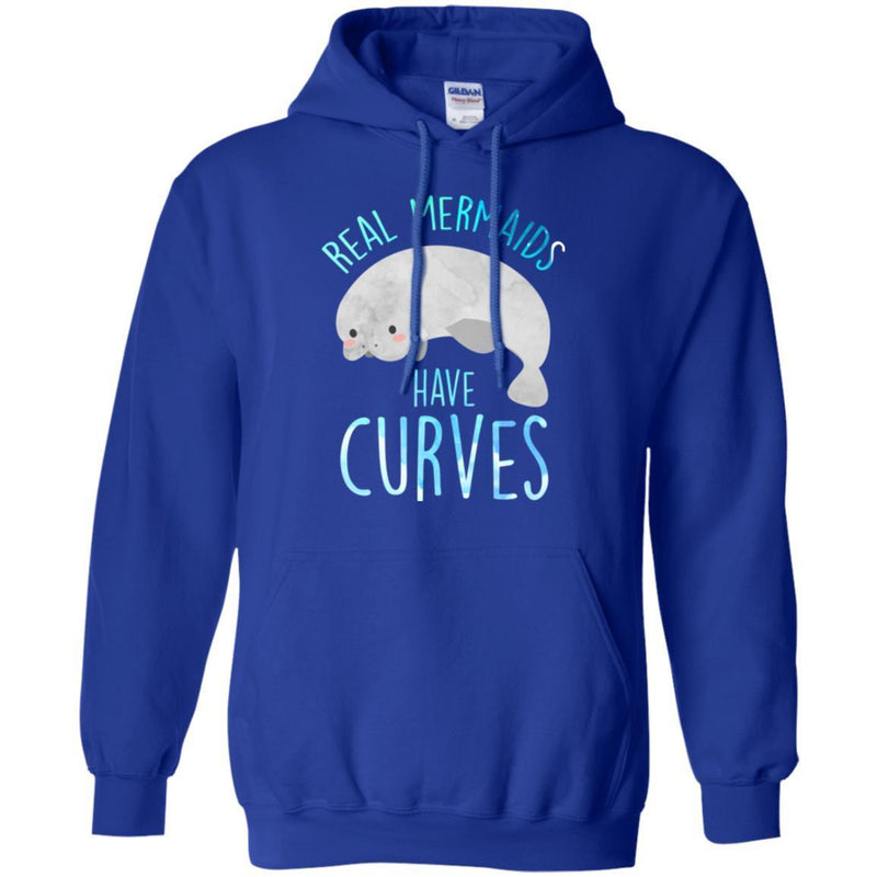 Mermaid T-Shirt Real Mermaids Have Curves For Manatee And Mermaid Lovers Tee Gifts Tee Shirt CustomCat