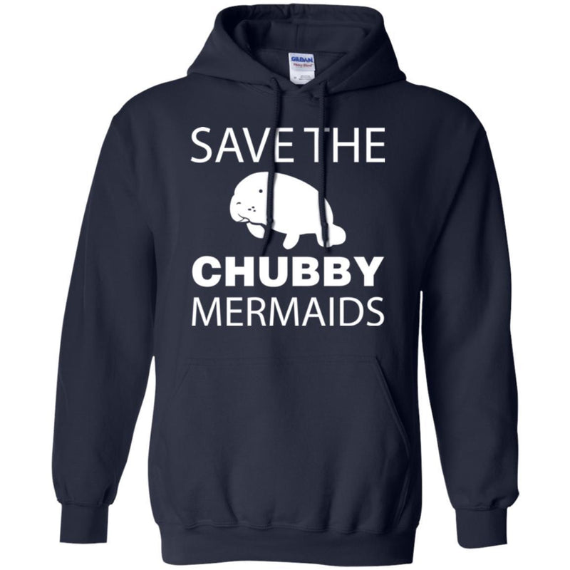 Mermaid T-Shirt Save The Chubby Mermaid Manatee For Lovely Gifts Tee Gifts Tee Shirt CustomCat