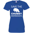 Mermaid T-Shirt Save The Chubby Mermaid Manatee For Lovely Gifts Tee Gifts Tee Shirt CustomCat