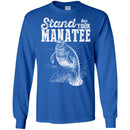 Mermaid T-Shirt Stand By Your Manatee For Manatee Lovers T-Shirt CustomCat