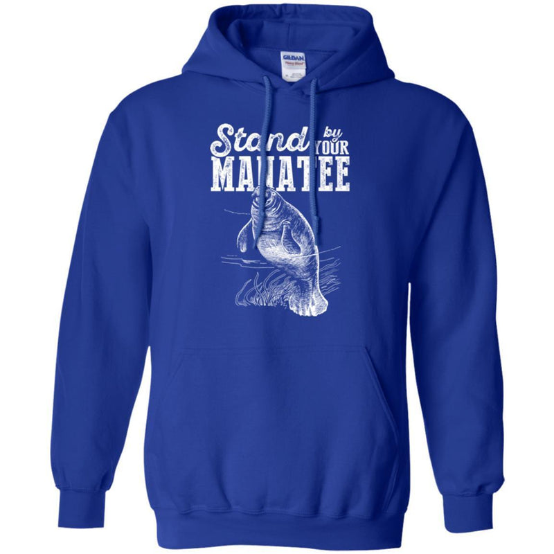 Mermaid T-Shirt Stand By Your Manatee For Manatee Lovers T-Shirt CustomCat