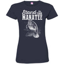 Mermaid T-Shirt Stand By Your Manatee For Manatee Lovers T-Shirt CustomCat