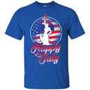 Mermaid T-Shirt Statue of Liberty National Monument Mermaid Happy 4th of July Tee Shirt CustomCat