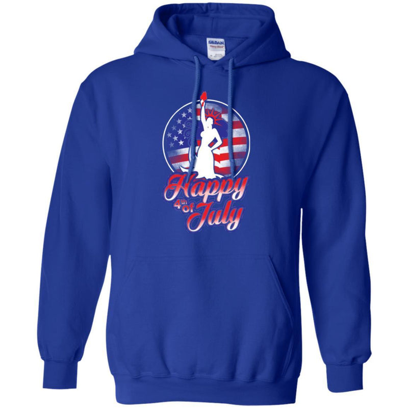 Mermaid T-Shirt Statue of Liberty National Monument Mermaid Happy 4th of July Tee Shirt CustomCat