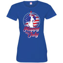 Mermaid T-Shirt Statue of Liberty National Monument Mermaid Happy 4th of July Tee Shirt CustomCat