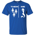 Mermaid T-Shirt The Difference of People And Mermaid For Funny Gifts Tee Shirt CustomCat