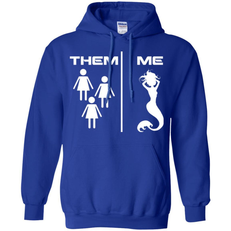 Mermaid T-Shirt The Difference of People And Mermaid For Funny Gifts Tee Shirt CustomCat