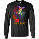 Mermaid T-Shirt Witch Mermaid Is Riding A Broom With Her Cat Mermaid T-Gifs For Girls In Halloween CustomCat