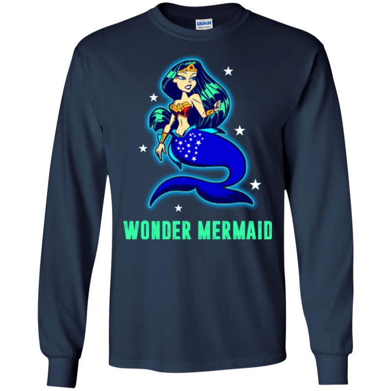 Mermaid T-Shirt Wonder Mermaid For Women Tee Gifts T-Shirt CustomCat
