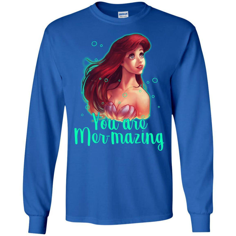 Mermaid T-Shirt You Are Mer-Mazing, Beautiful Mermaid Amazing Mermazing T Shirt CustomCat