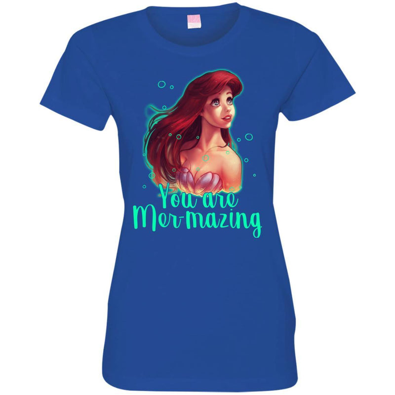 Mermaid T-Shirt You Are Mer-Mazing, Beautiful Mermaid Amazing Mermazing T Shirt CustomCat