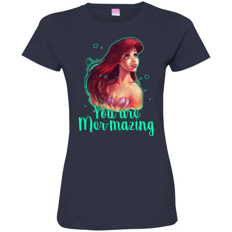 Mermaid T-Shirt You Are Mer-Mazing, Beautiful Mermaid Amazing Mermazing T Shirt CustomCat