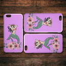 Mermaid Tattoos And Flower Mermaid iPhone Case teelaunch