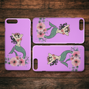 Mermaid Tattoos And Flower Mermaid iPhone Case teelaunch