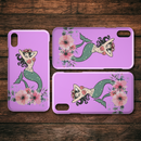 Mermaid Tattoos And Flower Mermaid iPhone Case teelaunch