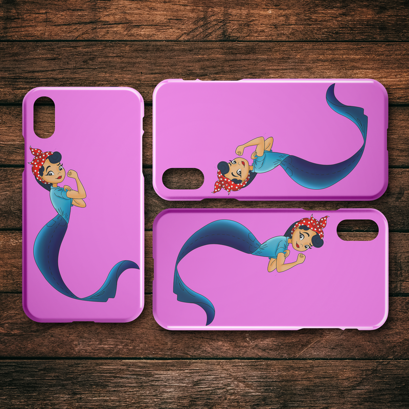 Mermaid We Can Do It Strong Mermaid iPhone Case teelaunch