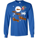 Merry Christmas Dachshund Santa Snow Funny Gift Lover Dog Tee Shirt CustomCat