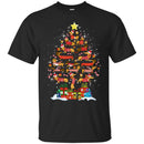 Merry Christmas Dachshund Tree Funny Gift Lover Dog Tee Shirt CustomCat