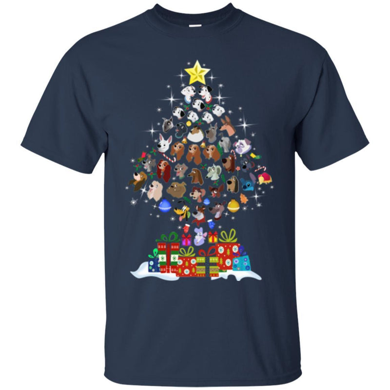 Merry Christmas Dog T Shirt CustomCat