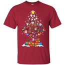 Merry Christmas Dog T Shirt CustomCat