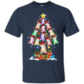 Merry Christmas Pitbull Tree Funny Gift Lover Dog Tee Shirt CustomCat