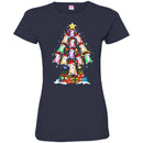 Merry Christmas Pitbull Tree Funny Gift Lover Dog Tee Shirt CustomCat