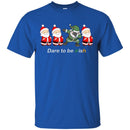 Merry Christmas Santa Dabbbing Dare To Be Irish Funny Gifts Patrick's Day Irish T-Shirt CustomCat