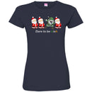 Merry Christmas Santa Dabbbing Dare To Be Irish Funny Gifts Patrick's Day Irish T-Shirt CustomCat