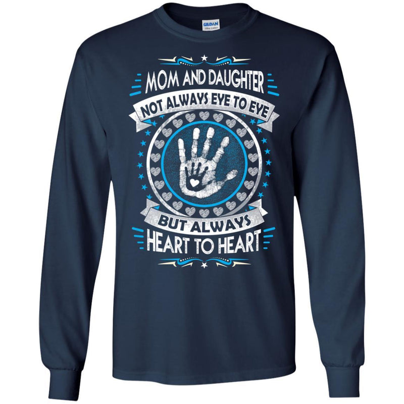 Mom and Daughter Heart To Heart T-shirts CustomCat