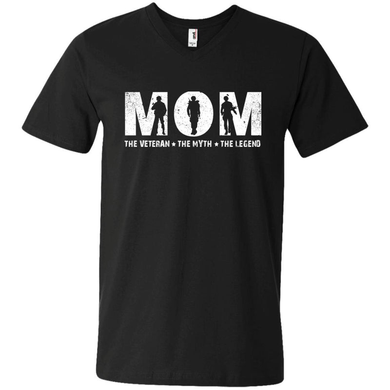 MOM The Veteran The Myth The Legend Veterans T-shirts & Hoodie for Veteran's Day CustomCat